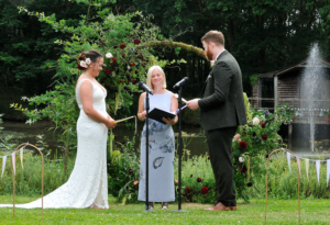 Festival wedding in Berkshire