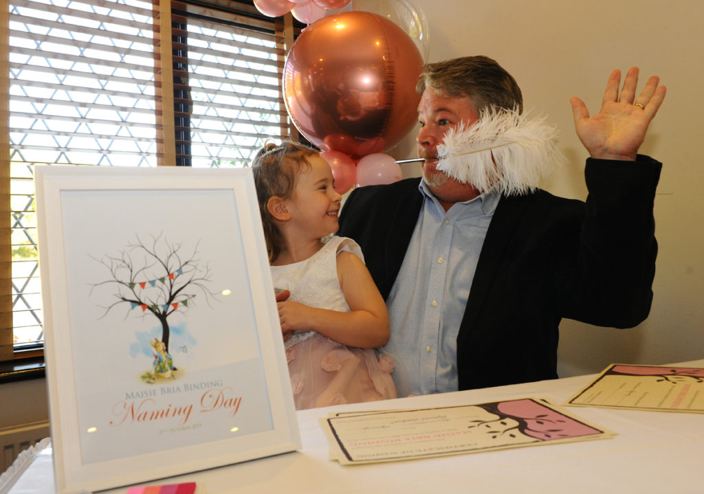 Naming ceremony certificate signing