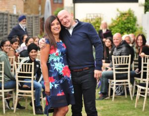 Garden wedding with Surrey based humanist celebrant