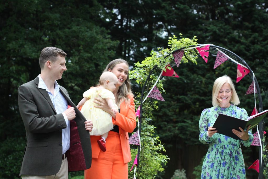 Maggie's naming ceremony Surrey