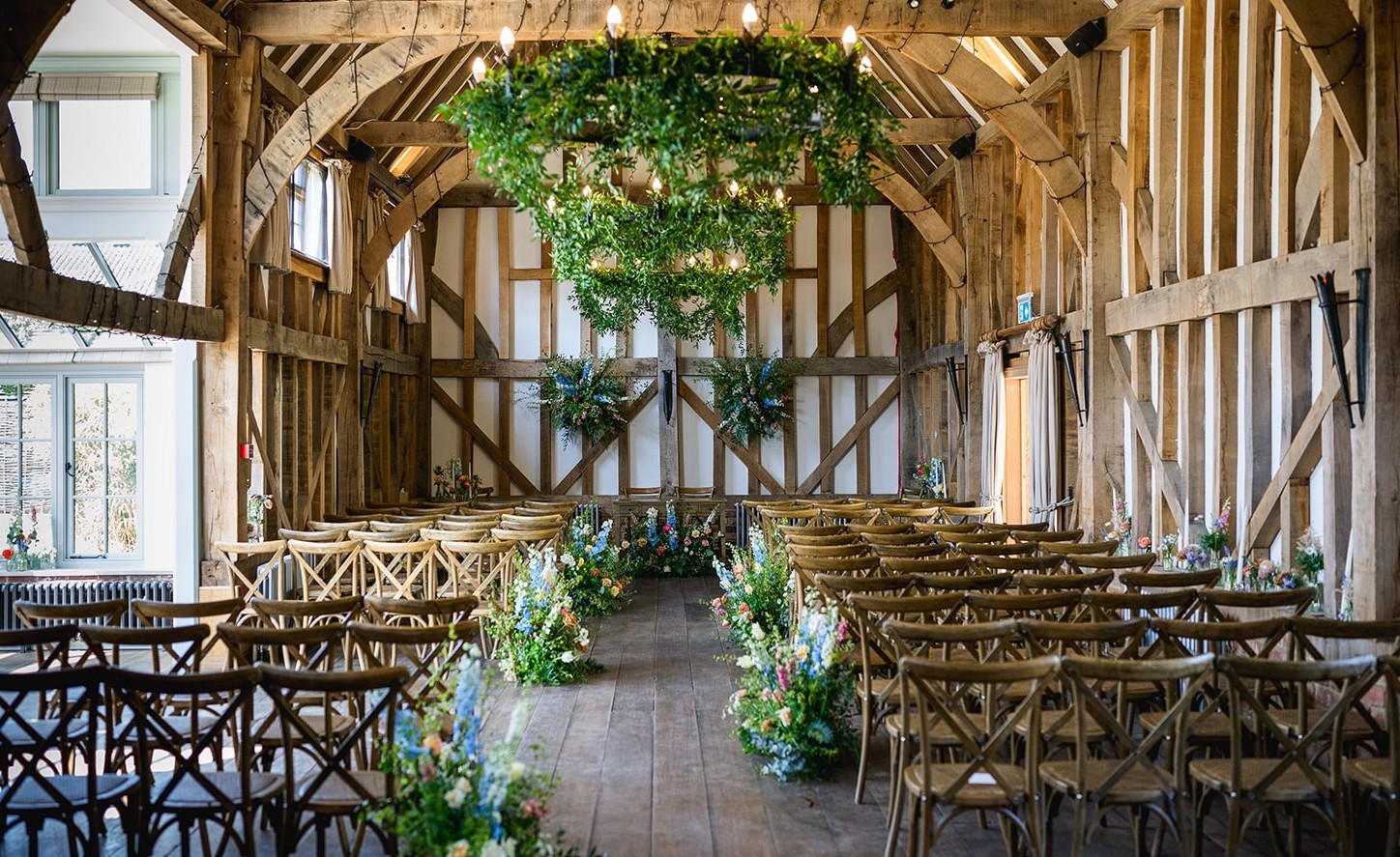 Wedding Ceremony in the Barn at Gate Street